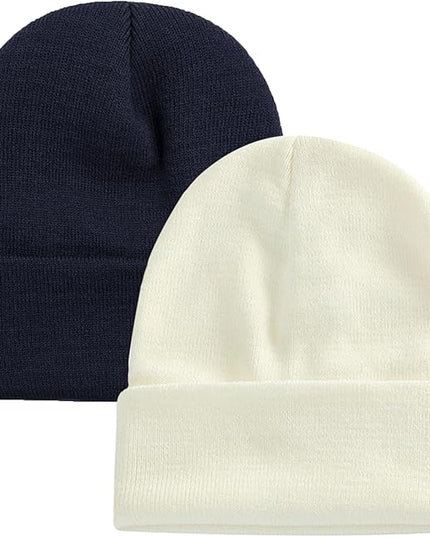 ZOORON 1&2 Pack Beanie for Men Women Slouchy Beanie Hats Winter Knit Caps Soft Ski Hat Unisex