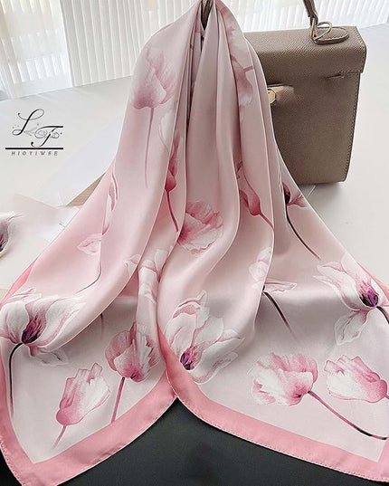 Satin Bandanas Head Scarf For Women Hair Scarves Accessories Lightweight Fashion Wrap Neck Silk Sleeping Headscarf