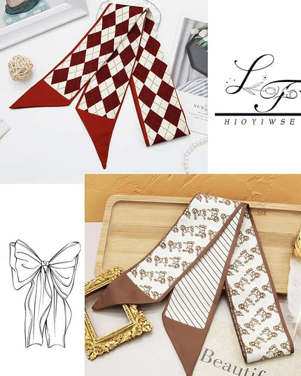 Purse Scarf Handbags For Women Skinny Hair Neck Accessories Scarves With Bag Scarfs Handle Fashion Lightweight