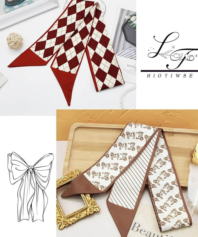 Purse Scarf Handbags For Women Skinny Hair Neck Accessories Scarves With Bag Scarfs Handle Fashion Lightweight