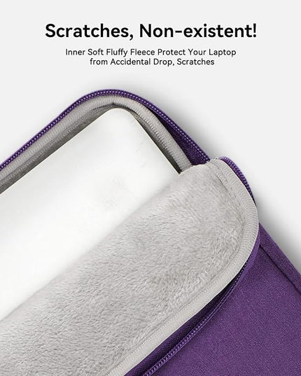 Voova Laptop Bag 15.6 Inch for Women, Waterproof Computer Sleeve Carrying Case with Shoulder Straps & Handle Compatible with Macbook Air 15, MacBook Pro 15/16, 15-16 Inch Hp Dell Lenovo Asus, Purple
