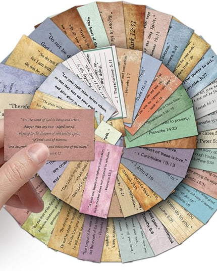 50Pcs Retro Bible Verse Stickers Scripture Christian Decals,Scripture Inspiring Journaling Religious Study Jesus Sticker for Water Bottles Laptops Scrapbooks