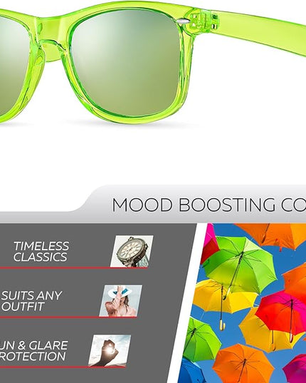 Retro Rewind Polarized Sunglasses for Men and Women - UV Protection Classic Sun Glasses
