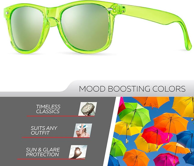 Retro Rewind Polarized Sunglasses for Men and Women - UV Protection Classic Sun Glasses