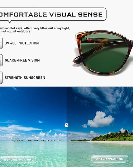 Trendy Cat Eye Sunglasses for Women Fashion Cateye UV400 Protection Glasses CL22017