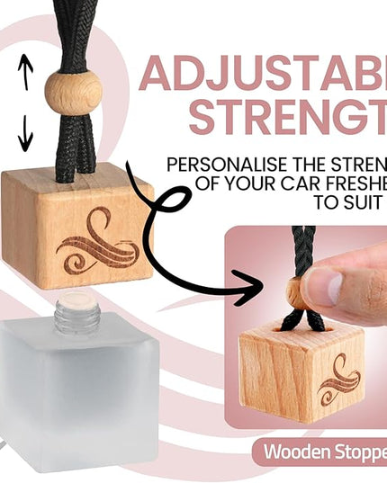Car Air Freshener for Women - Belle La Vie | Irresistible Scent | Odour Eliminator with Essential Oils | Car Air Fresheners Vent Clip | Long Lasting Automotive Diffuser by Perfa