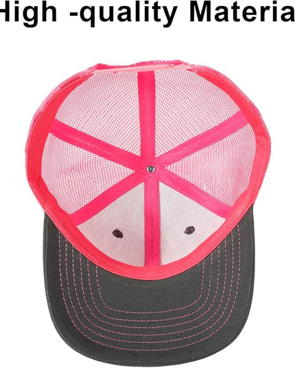 kozinu Unisex Trucker Hats Blank Mesh Snapback Hats Sport Plain Baseball Caps Adjustable Fitted Hat