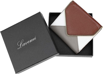 Lavemi Ultra Thin Small Compact Leather Womens Girls Wallets RFID Blocking Credit Card Holder for Women