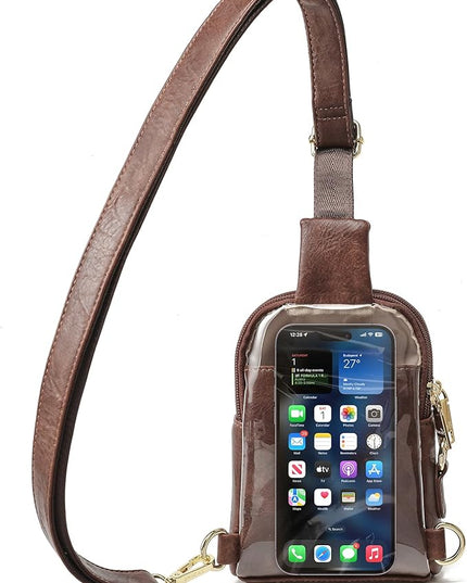 INICAT Sling Bag for Women Touchscreen Small Crossbody Cell Phone Purse Fanny Pack