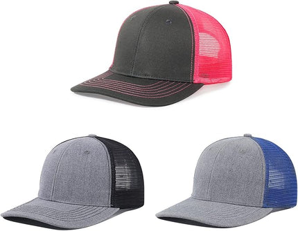 kozinu Unisex Trucker Hats Blank Mesh Snapback Hats Sport Plain Baseball Caps Adjustable Fitted Hat