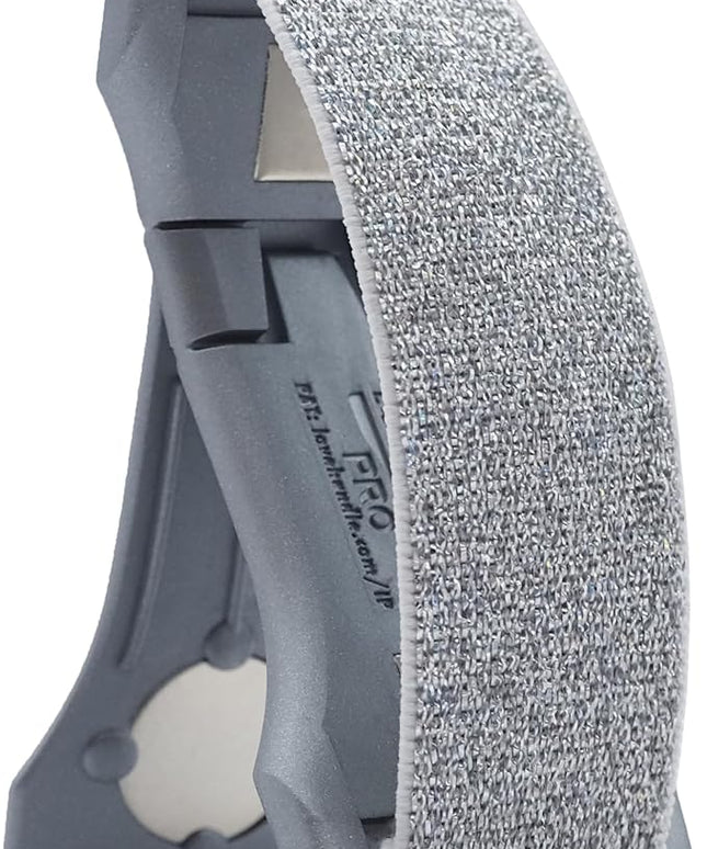 LOVEHANDLE PRO Premium Phone Grip - Elastic Phone Strap - Magnetic Phone Mount and Kickstand for Smartphone and Tablet - Silver Glitter