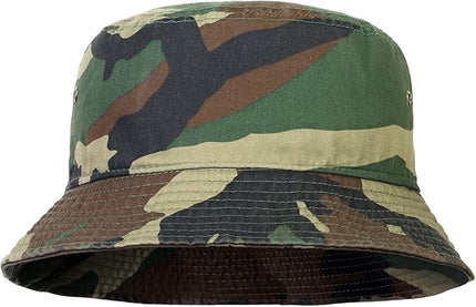 Falari Men Women Unisex Cotton Bucket Hat 100% Cotton Packable for Travel Fishing Hunting Summer Camp