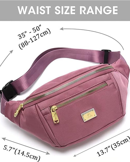DAITET Crossbody Fanny Pack for Men&Women,Large Waist Bag & Hip Bum Bag with Adjustable Strap for Outdoors Workout Traveling Casual Running Hiking Cycling