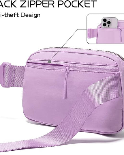 Gitus Gifts for 8 9 10 11 12 Year Old Girls Belt Bag Fanny Pack Crossbody Bags with Initial Letter Patch Cute Stuff Birthday Gifts for Teen Girls Women Personalized Trend Stuff (Lavender-Q)