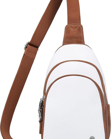 Anti Theft Crossbody Bags for Women Leather Sling Bag Cross Body Travel Purse Chest Bags Fanny Pack Gift Teen Girl