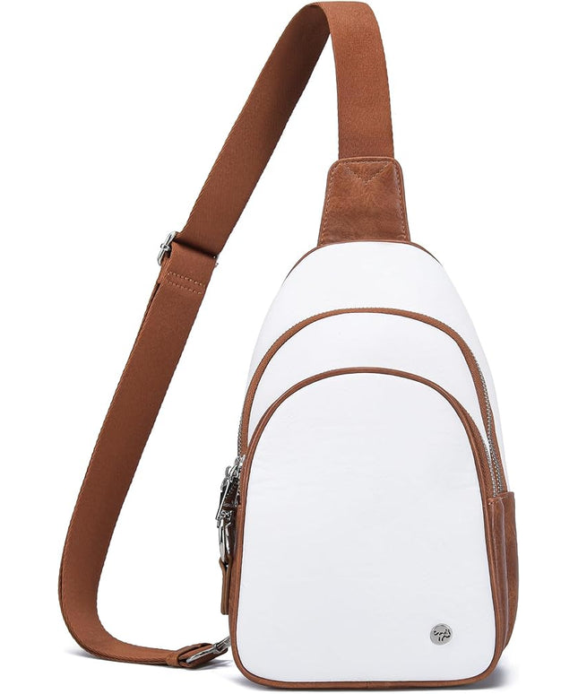 Anti Theft Crossbody Bags for Women Leather Sling Bag Cross Body Travel Purse Chest Bags Fanny Pack Gift Teen Girl