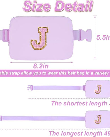 Uygafly Birthday Gifts for 6 7 8 9 10 11 12 13 Year Old Girls,Fanny Pack Belt Bag Crossbody Bags for Women Girls Kids,Fashion Waist Packs Cute Teen Trendy Stuff Travel Essentials | Lavender,J