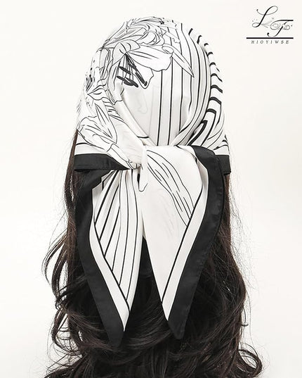 Satin Bandanas Head Scarf For Women Hair Scarves Accessories Lightweight Fashion Wrap Neck Silk Sleeping Headscarf
