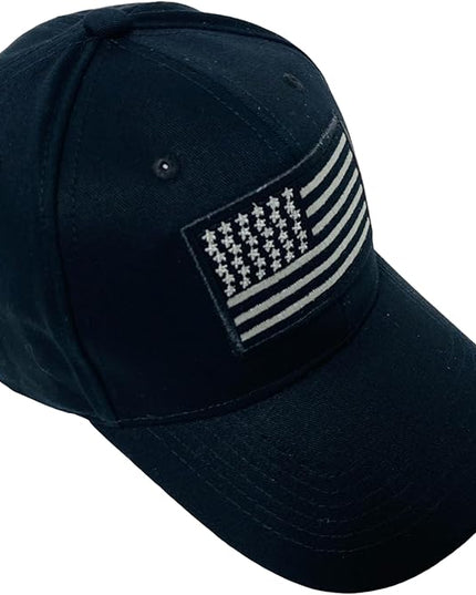 Roytrense Embroidered American Flag Unisex Baseball Cap (100% Cotton)