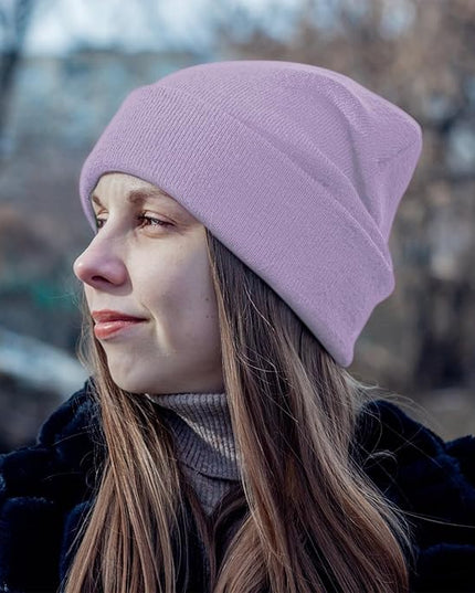 ZOORON 1&2 Pack Beanie for Men Women Slouchy Beanie Hats Winter Knit Caps Soft Ski Hat Unisex