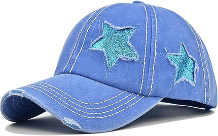 YeeHeen Ponytail Baseball Cap for Women High Messy Bun Caps Washed Cotton Hats