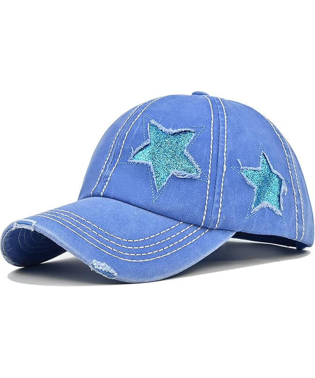YeeHeen Ponytail Baseball Cap for Women High Messy Bun Caps Washed Cotton Hats