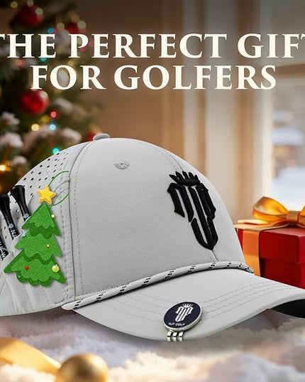 NJF Golf™ Hat Men - Breathable Mens Golf Hats, Adjustable Rope Snapback Cap, Convenient Cap with Tee Holder