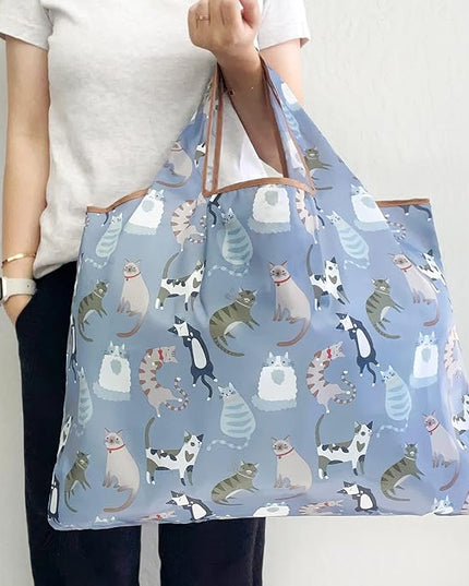 allydrew Large Foldable Tote Nylon Reusable Grocery Bags