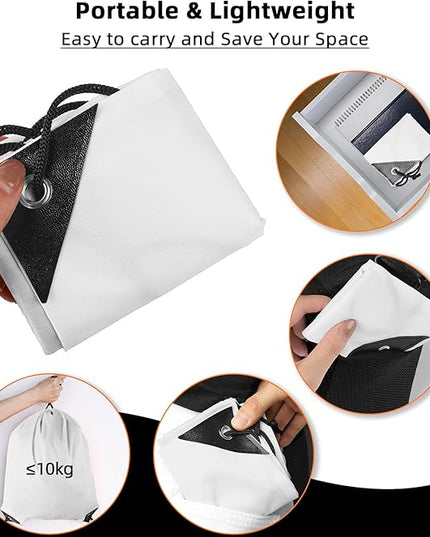 GoodtoU Drawstring Backpack Bulk, 60 Pcs Draw String Bags Cinch Bag Drawstring Gym Bag Sackpack Bags for Women Men, White