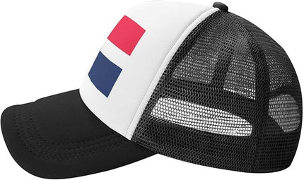 Cute Flag Baseball Cap for Men Women Mesh Trucker Hat Adjustable Patriotic Snapback Baseball Hat for Sports Running
