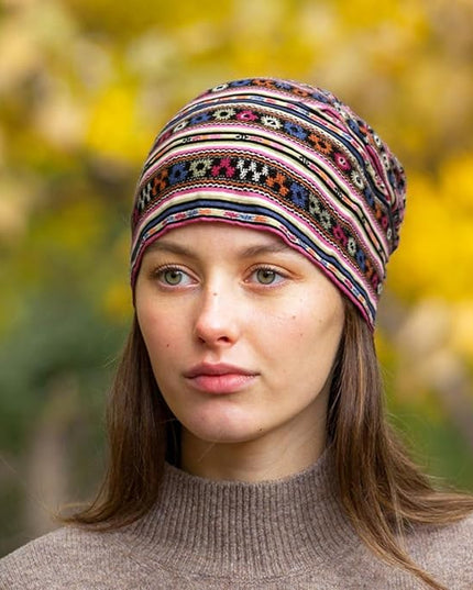 Tergy 4/10/12 Pieces Unisex Beanie Hats for Men Women Slouchy Beanie Hip-Hop Caps Lighweight Soft Skull Caps for Chemo Sleep