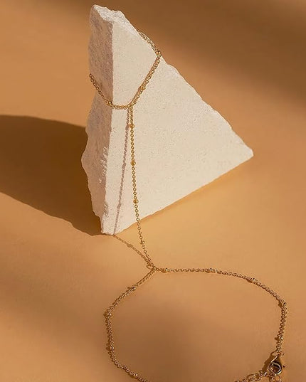 Gold Bracelets Set for Women Stack, Dainty Thick Bracelets Stack for Women Trendy, Simple Thin Gold Plated Cuff Stackable Bracelets With Beaded Cuban Paperclip Snake Rope Bangle Hand Chain Jewelry Gifts for Women Non Tainish