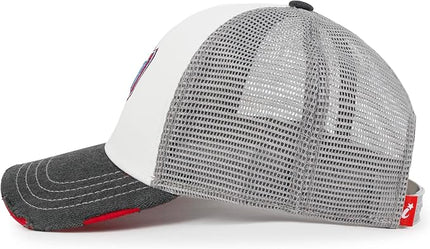 ililily Premium Road Trip Vintage Distressed Snapback Trucker Hat Baseball Cap