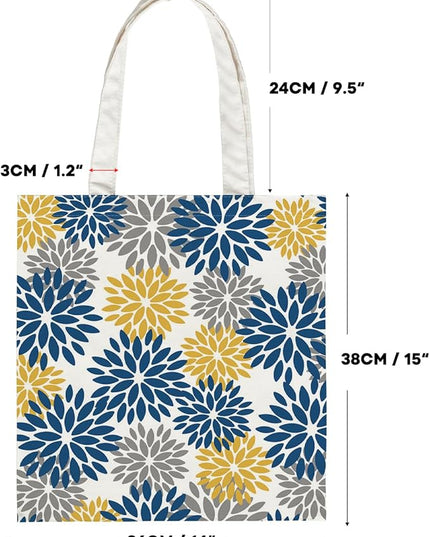 Horaldaily Canvas Tote Bag,Reusable Shoulder Tote Bag for Women Lady Casual Vacation, Shopping, Work, Gym