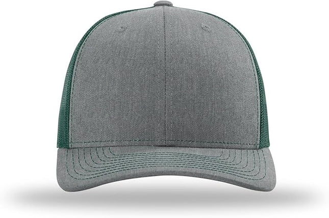 Richardson 112 Trucker Hat - Premium Adjustable Snapback Hat - Structured Six Panel Richardson Blank Caps