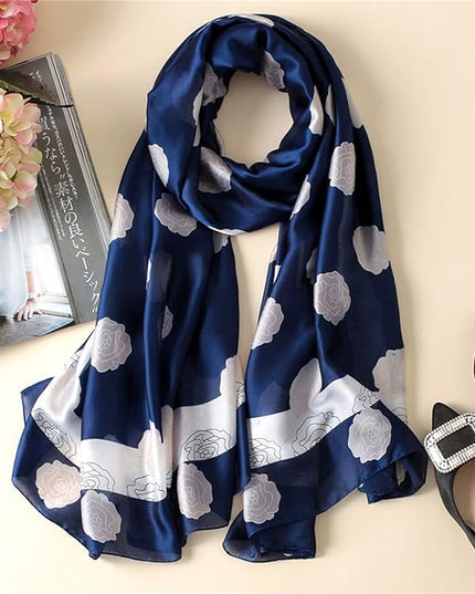 Silk Scarf Mulberry Silk Fashion Scarves Long Lightweight Shawl Wrap …
