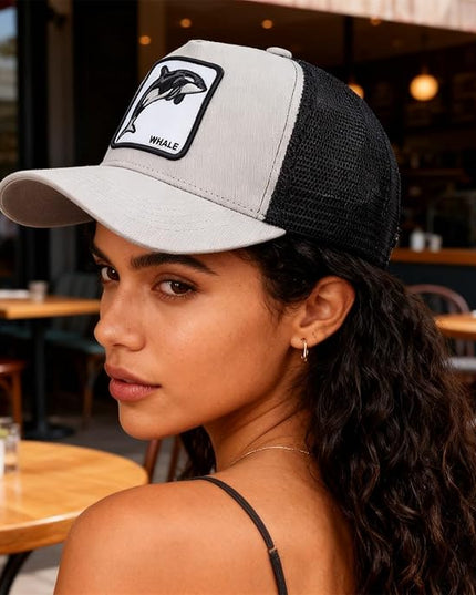 Classic Unisex Various Animal Series Embroidery Farm Adjustable Mesh Snapback Trucker Hat