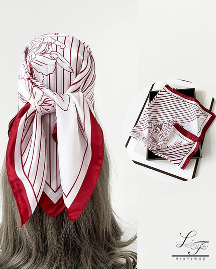 Satin Bandanas Head Scarf For Women Hair Scarves Accessories Lightweight Fashion Wrap Neck Silk Sleeping Headscarf