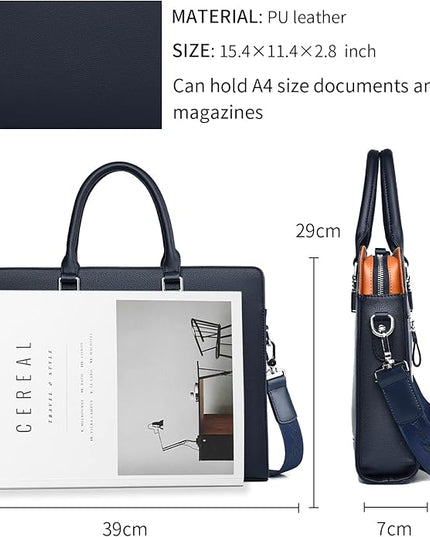 FSD.WG]Business Bag Leather Briefcase Shoulder Laptop Business Bag for Men