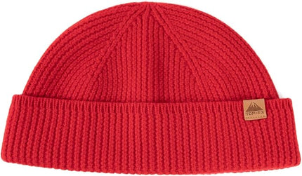 TOP-EX PolarWool™ 100% Merino Wool Fisherman Beanie Hat | Soft Single Layer Warm Short Sailor Trawler Cap for Men Women