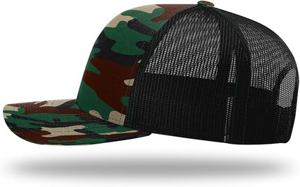 Richardson 112 Trucker Hat - Premium Adjustable Snapback Hat - Structured Six Panel Richardson Blank Caps
