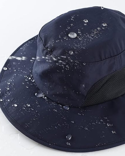 Home Prefer UPF50+ Mens Sun Hat Wide Brim Fishing Hat for Men UV Protection Womens Beach Bucket Hat for Golf Hiking Gardening