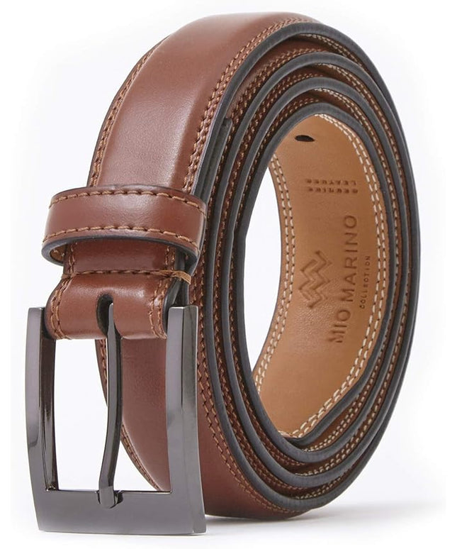 Marino’s Premium Belt Men, Genuine Leather Dress Belt for Men, Casual Mens Belt in Gift Box