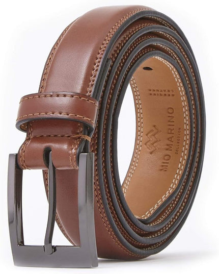 Marino’s Premium Belt Men, Genuine Leather Dress Belt for Men, Casual Mens Belt in Gift Box