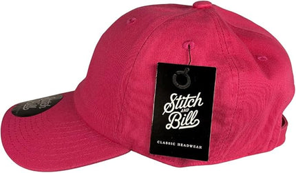 Stitch and Bill Mens Athletic Deep-Crown Baseball Cap 100% Soft Cotton Unstructured Dad Hat Outdoors Adjustable