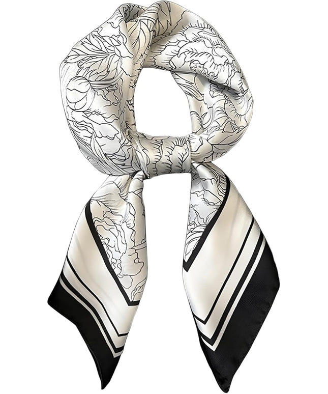 Head Bandanas Scarf for Women Silk Satin Hair Scarf Lightweight Vintage Fashion Square Neck Scarves Gift