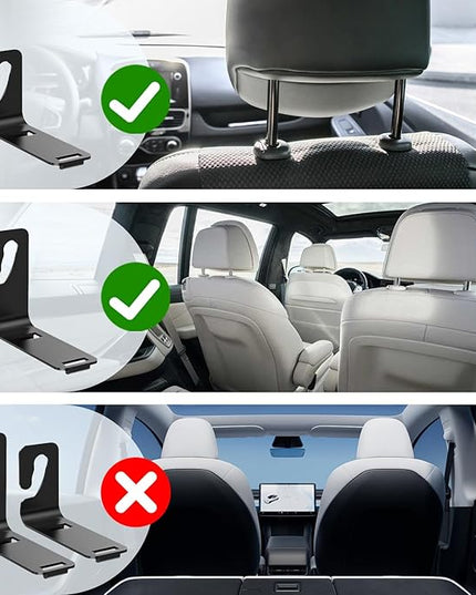 Multifunctional Car Back Seat Storage Organize, 2026 Upgrade 3-in-1 Car Backseat Organizer with Cup Holder, Tissue Box, Trash Bin & Hooks, for Hold Phones, Snacks, Drinks, and Handbags (Brown)