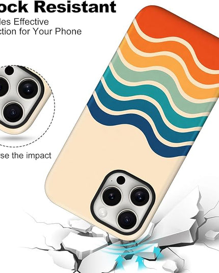 Magnetic for iPhone 11 Case Cute Frog Stripes Phone Case, Summer Shockproof Slim TPU and Hard PC Protective Phone Cover Compatible with MagSafe Designed for Women Girls