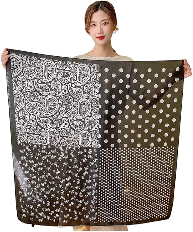 Headscarf Large Square Scarf 35" Fashion Scarves Silk Feeling Hair Wrapping Scarfs Hairscarf BA16