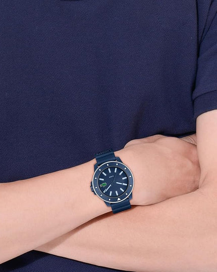 Lacoste.12.12 Scuba Men's 3H Quartz Watch, Silicone Strap - Modern, Classic Timepiece - Gift for Him, 43mm